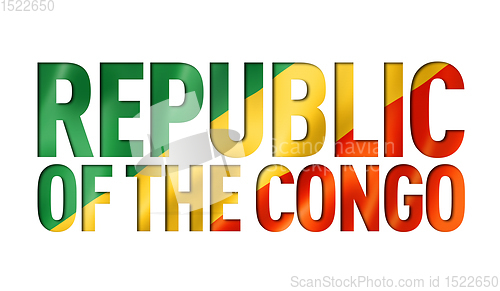 Image of Congolese flag text font