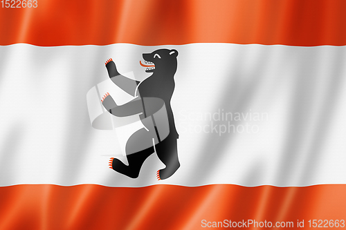 Image of Berlin city flag, Germany