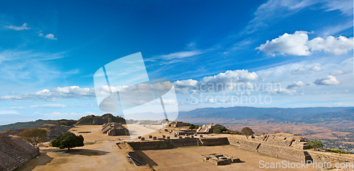 Image of Panorama of sacred site Monte Alban, Mexico