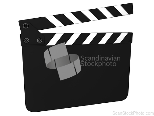 Image of Blank clapboard isolated