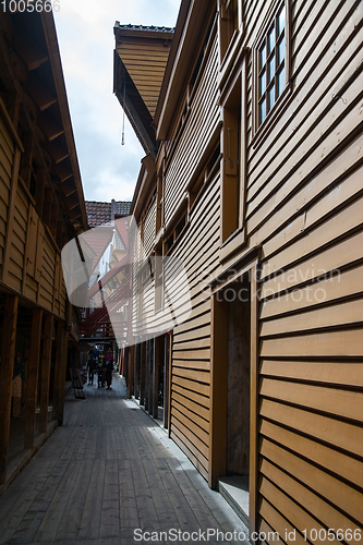 Image of Bryggen at Bergen, Hordaland, Norway