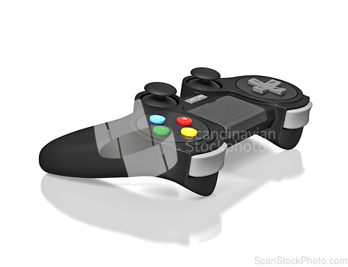 Image of Gamepad joypad for video game console isolated