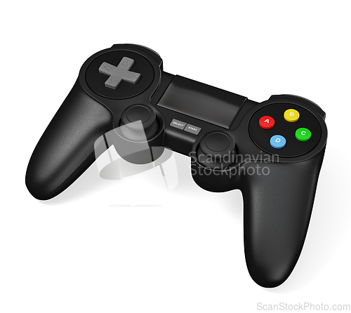 Image of Gamepad joypad for video game console isolated