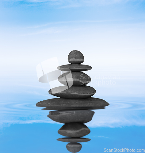 Image of Zen stones balance concept