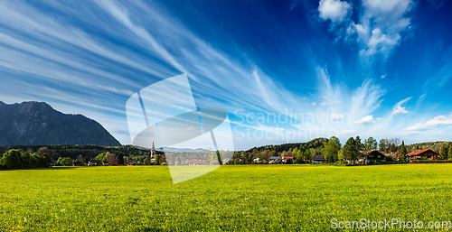 Image of German countryside and village panorama. Germany