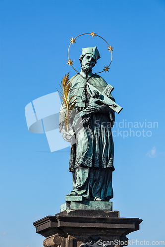 Image of John of Nepomuk (or John Nepomucene) national saint of the Czech