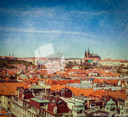 Image of View of Stare Mesto (Old City) and and St. Vitus Cathedral