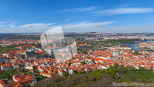 Image of Aerial view of Hradchany the Saint Vitus Cathedral