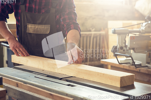 Image of Carpenter planed wooden block