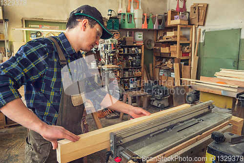 Image of Carpenter planed wooden block