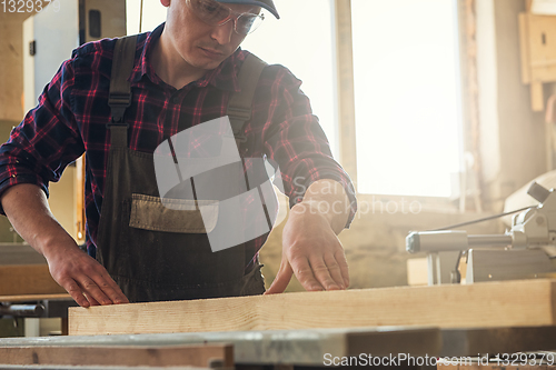 Image of Carpenter planed wooden block