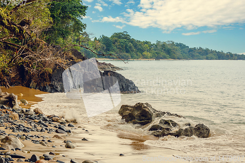 Image of beach in Masoala forest reserve, Madagascar