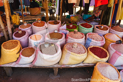 Image of fresh pulses at marketplace