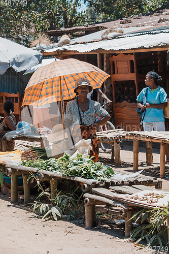 Image of Malagasy marketplace on main street of Maroantsetra, Madagascar