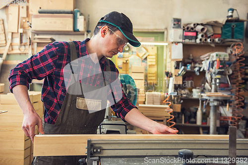 Image of Carpenter planed wooden block