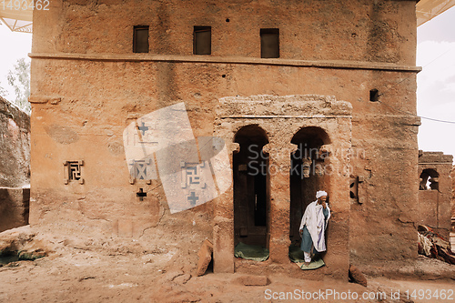 Image of Monk in Lalibela churches, Ethiopia