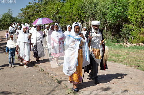 Image of orthodox Christian Ethiopian, Lalibela Ethiopia