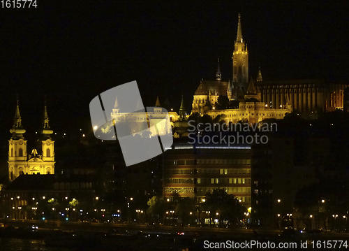 Image of night scenery in Budapest