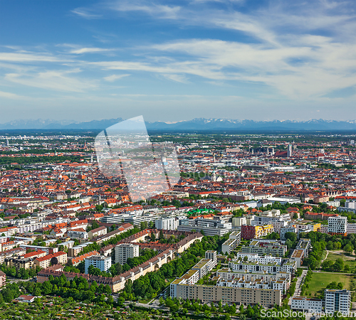 Image of Aerial view of Munich. Munich, Bavaria, Germany