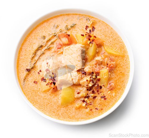 Image of bowl of fish soup