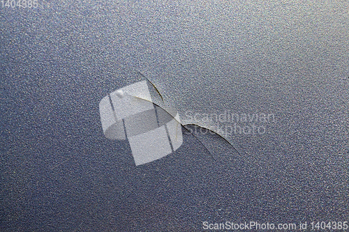 Image of cracked part of the paintwork