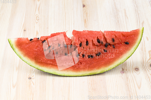 Image of sliced red juicy watermelon
