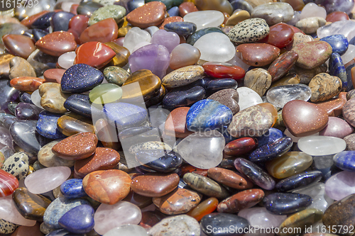 Image of colorful polished gemstones