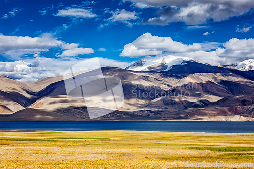 Image of Lake Tso Moriri in Himalayas. Ladakh, India