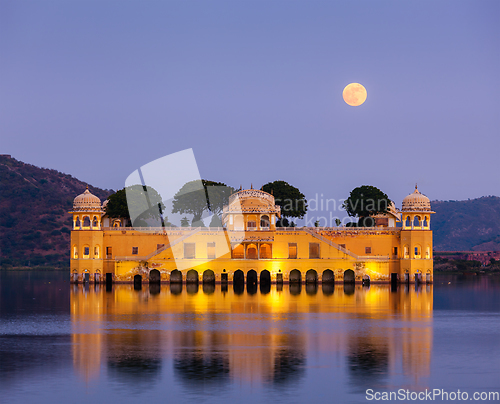 Image of Jal Mahal (Water Palace). Jaipur, Rajasthan, India