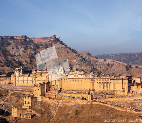 Image of Amer (Amber) fort, Rajasthan, India