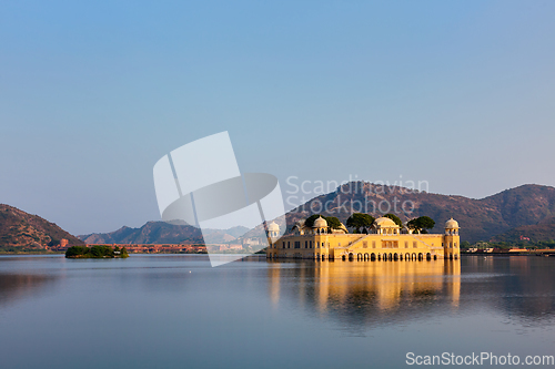 Image of Jal Mahal (Water Palace). Jaipur, Rajasthan, India