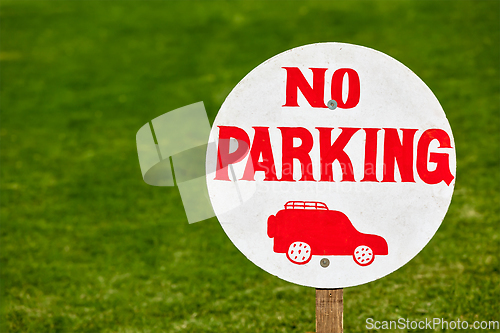 Image of No parking sign