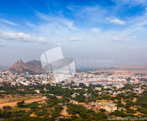 Image of Holy city Pushkar. Rajasthan, India