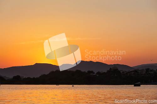 Image of Lake Pichola. Udaipur, Rajasthan, India