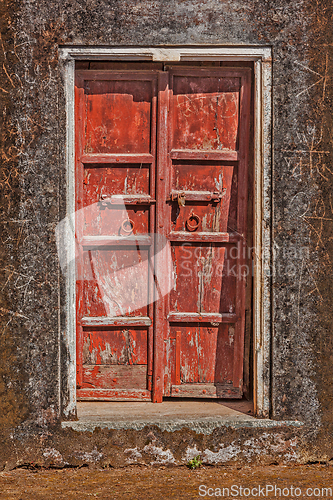 Image of Wooden old door vintage background