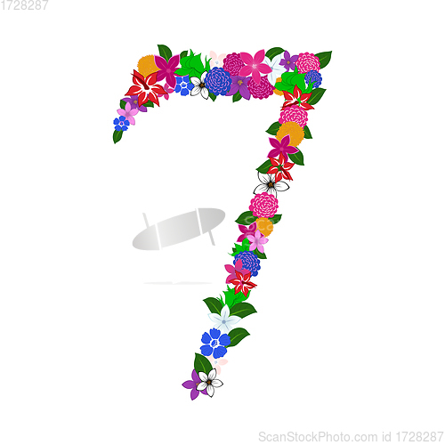 Image of floral numeral