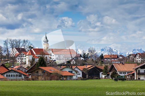 Image of German countryside and village