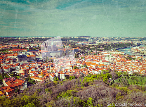 Image of Aerial view of Hradchany the Saint Vitus Cathedral