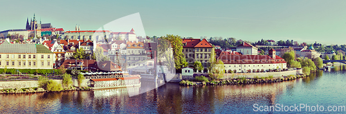 Image of Panorama of historic center of Prague