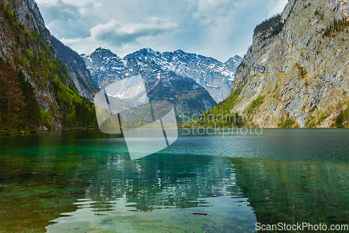 Image of Obersee - mountain lake, Germany