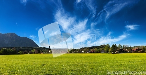 Image of German countryside and village panorama. Germany