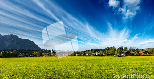 Image of German countryside and village panorama. Germany