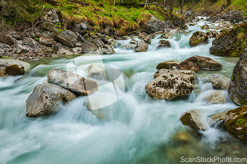 Image of Cascade of Kuhfluchtwasserfall. Farchant, Garmisch-Partenkirchen