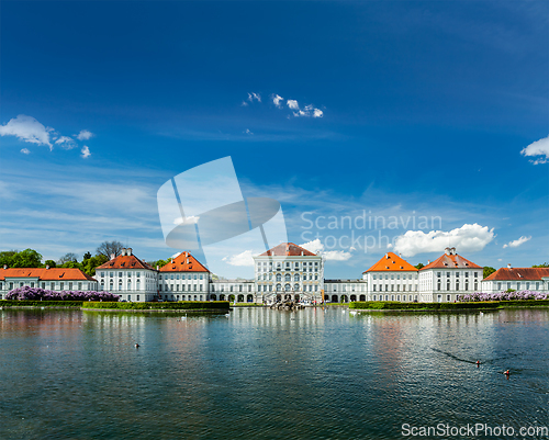 Image of Artificial pool in front of the Nymphenburg Palace