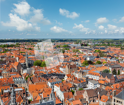 Image of Aerial view of Bruges (Brugge), Belgium