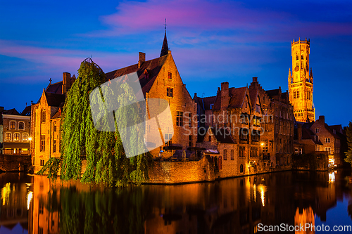 Image of Famous view of Bruges, Belgium