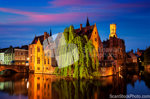 Image of Famous view of Bruges, Belgium