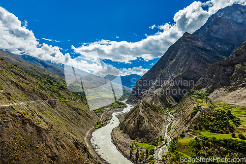 Image of Chandra River in Himalayas