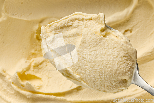 Image of homemade vanilla ice cream