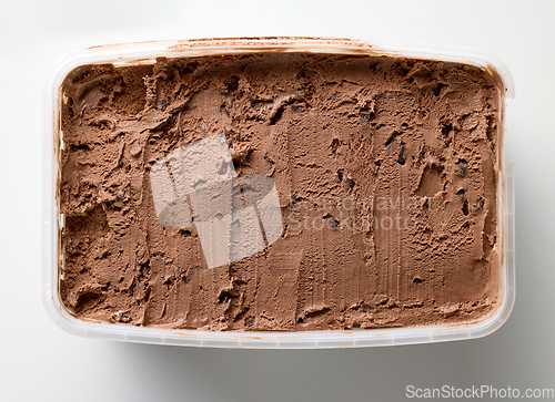 Image of box of chocolate ice cream